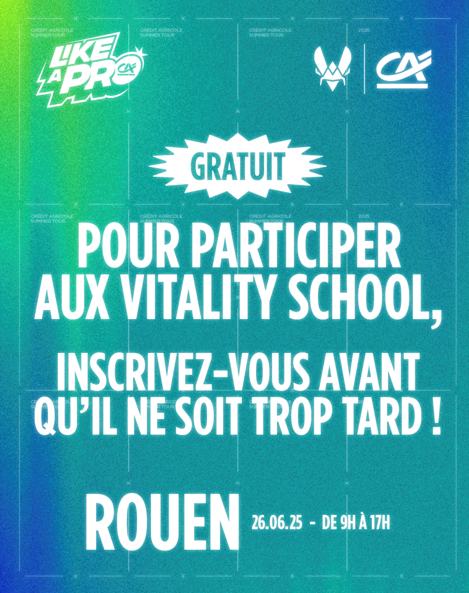 Participez Au Vitality School Avec Notre Partenaire Cr dit Agricole Participez Au Vitality School Avec Notre Partenaire Cr dit Agricole