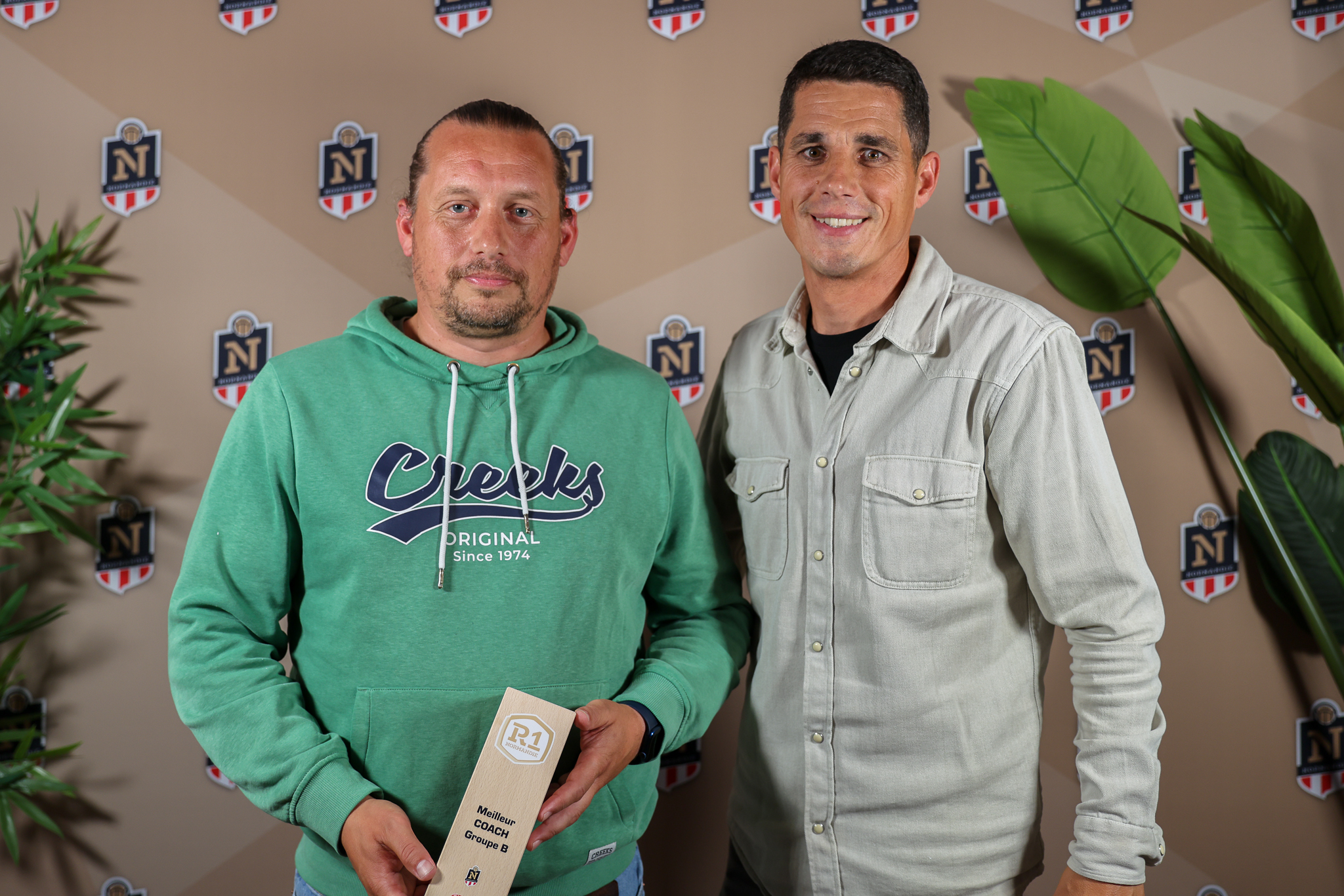 Pierre Asselin, meilleur coach du groupe B avec Clément Lerebours